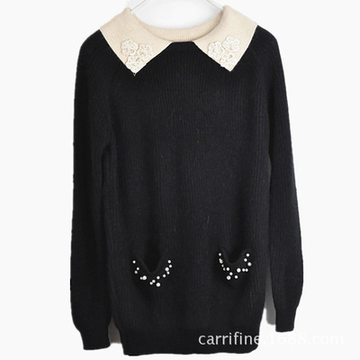 carrifine品牌女装 2013秋冬新品娃娃领休闲长袖毛衣 - carrifine品牌女装 2013秋冬新品娃娃领休闲长袖毛衣厂家 - carrifine品牌女装 2013秋冬新品娃娃领休闲长袖毛衣价格 - 苏州工业园区贵都大厦满庭乐饰品店新城分店 - 